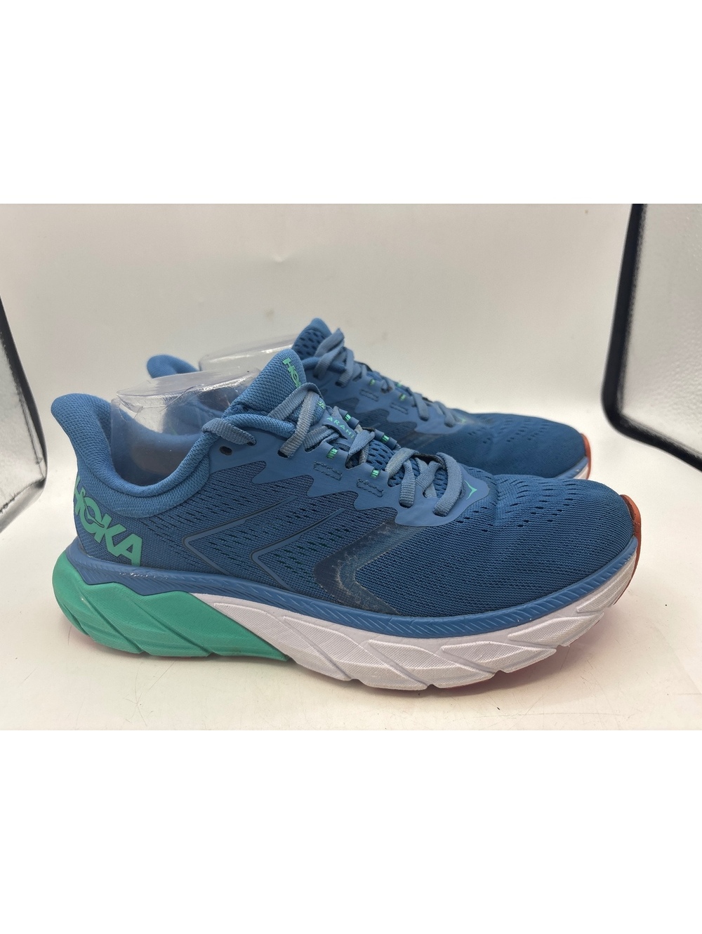 Hoka One One Running Womens Sneakers Shoes Blue Green Size 9 B